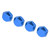 4pcs 1/8 RC Hex Hub Nuts Dustproof Lightweight 17mm Aluminum Wheel Hex Drive Hub AdaptorBlue