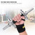 Wrist Adjustable Elastic Wraps Bandages Weightlifting Wristband Breathable Gym(black&yellow)