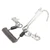 316 Stainless Steel Diving Current Hook Double Reef Drift Hook with Spiral Coil LanyardBlack