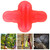 4PCS Rubber Archery Shock Absorber Bow Stabilizer Reduce Noise Vibration (red)
