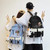 Backpacks School Backpack with Pendant Badge Waterproof Laptop Computer Backpack Travel Bag for Boys Girls Students