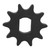 Cast Iron Sprocket Wheel Electric Scooter Motor Mounting Hole Middle Motor Accessory10T Sprocket