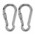 2pcs Stainless Steel Locking Clip Outdoor Camping Locking Buckle for Hiking Hammock Dog Leash Harness 0.35in
