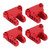 2Pack RC Front Rear Axle Lower Shock Mount Bracket Aluminium for LOSI 1/8 LMT SOLID AXLE Monster TruckRed