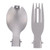 Portable Folding Titanium Spork Fork Outdoor Camping Cutlery Travel Tableware(Fork   Spoon)