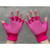 1 Pair Women Half Finger Breathable Sports Half Finger Gloves for Gym Yoga Fitness(pink)