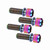 4Pcs M6x18mm Bike Disc Brake Clamp Bolt Fixed Screw with Gasket (Multicolor)