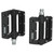 1 Pair Bike Bearing Pedal Anti Slip Fine Thread Tightly Fixed Mountain Bike Pedal Replacement Black