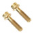 2PCS Bike Bolts Screw M5x18mm Titanium Alloy High Hardness Fine Thread Brake Lever Screw for Mountain Bike Gold