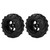 2pcs 82mm RC Rubber Wheel Tire Tyre for 1/16 Remote Control Racing Car Buggy Truck