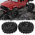 2pcs 82mm RC Rubber Wheel Tire Tyre for 1/16 Remote Control Racing Car Buggy Truck