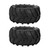 2pcs 82mm RC Rubber Wheel Tire Tyre for 1/16 Remote Control Racing Car Buggy Truck