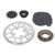 Bike Sprocket Chain Set 48T Sprocket Inner Hole 11MM Sprocket Flywheel Connector 114 Links Chain Kit for ATVs