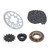 Bike Sprocket Chain Set 48T Sprocket Inner Hole 11MM Sprocket Flywheel Connector 114 Links Chain Kit for ATVs