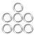 7 Pcs Metal O Ring Waterproof Rustproof 304 Stainless Steel Strong Load Bearing Seamless Welded Round O Ring 8x35mm