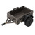 RC Car Hitch Trailer Aluminum Alloy Antislip Rubber Tire Rustproof for Traxxas TRX4M 1/18 RC Car Deep Titanium