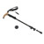 3 Section Retractable Hiking Stick Aluminum Alloy Mountaineering Balance Pole for Outdoor Black Yellow