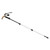 3 Section Retractable Hiking Stick Aluminum Alloy Mountaineering Balance Pole for Outdoor Black Yellow