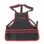 Tool Apron Multiple Pockets Oil Proof Waterproof Oxford Cloth Adjustable Garden Work Tool Apron for Cooking Woodworking Red Edging