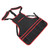 Tool Apron Multiple Pockets Oil Proof Waterproof Oxford Cloth Adjustable Garden Work Tool Apron for Cooking Woodworking Red Edging