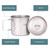 TOMSHOO Ultralight Titanium Cup Outdoor Portable Camping Picnic Water Cup Mug with Foldable Handle 300ml/350ml/420ml/450ml/550ml/650ml/750ml