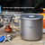 TOMSHOO Ultralight Titanium Cup Outdoor Portable Camping Picnic Water Cup Mug with Foldable Handle 300ml/350ml/420ml/450ml/550ml/650ml/750ml