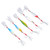 5Pcs 10g Jig Fishing Lure Metal Jig Baits Artificial Lure with Feather Hooks Fishing Tackles for Bass