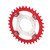 34T 104 BCD Electric Bike Chainring and Adapter for Bafang BBS01 BBS02 Mid Drive Motor Red