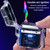 Electric Lighter Double Arc Electronic Pulse Lighter Windproof & Waterproof Rechargeable Flameless Lighter with LED Battery Indicator for Outdoor Cooking Camping Picnic Barbecue