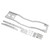 Aluminum Alloy RC Car Chassis Frame Set with Front and Rear Bumper for SCX10 D90 1/10 RC Crawler Silver