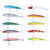 10pcs Colorful Fishing Lures 95mm Crankbaits Sharp Hooks Baits Tackle Fishing Accessories