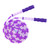 Jump Rope Comfortable Grip Adjustable Durable Lightweight Safe Beaded Skipping Rope for Kids in First Grade and Above Purple