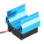 Heat Sink With Cooling Fan for 1/10 Scale Electric RC Car 540 / 550 / 3650 Motor (Blue)