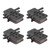 4 Pairs Resin Semi Metal Bicycle Disc Brake Pads Bike Brake Parts Brake Pad Set