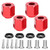 Aluminum Alloy Extension Adapter Hub Parts Fit for traxxas trx4 / trx6 RC Crawler 10mmRed