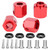 Aluminum Alloy Extension Adapter Hub Parts Fit for traxxas trx4 / trx6 RC Crawler 10mmRed
