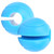 2pcs Barbell Grips Round Thick Silicone Dumbbell Adapter Balls Barbell Grip Hand Wrap BallBlue