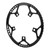 Folding Bike Chainring Aluminum Alloy CNC Processing Wear Resistant Protective 53T Round Chainwheel Black