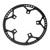 Folding Bike Chainring Aluminum Alloy CNC Processing Wear Resistant Protective 53T Round Chainwheel Black