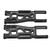 2 Pcs RC Rear Swing Arm Aluminum Alloy Carbon Fiber High Strength RC Car Rear Suspension Arm for Traxxas Sledge 1/8 Black