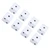 8pcs 6 Sided Dice Set Educational Square Corner Dice Standard Game Dice Interactive Board Games Dice for Home Classroom White