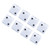 8pcs 6 Sided Dice Set Educational Square Corner Dice Standard Game Dice Interactive Board Games Dice for Home Classroom White