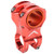 CANSUCC 31.8/35mm Bike Handle Stem Riser Short Handle Stem Aluminum Bike Handlebar StemS50 Red