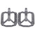 Enlee 2pcs Mountain Bike Pedals NonSlip DU Bearing Lightweight Bicycle Platform Flat Pedals(Gray )