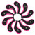 10pcs Neoprene Golf Club Iron Head Covers Putter Set Protector Case Golf Accessory(Pink)