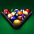 Plastic Billiard Pool Ball Triangle Rack Fits 2-1/4'' Billiard Balls