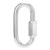 Locking Carabiner Stainless Steel Chain Connector O Shape Quick Link for Carabiner Outdoor Equipment10mm / 0.4in