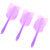 3 Pcs 2BA Integrated Transparent Dart Shaft and Flights Standard Shape Anti BreakPurple