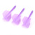 3 Pcs 2BA Integrated Transparent Dart Shaft and Flights Standard Shape Anti BreakPurple