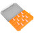 SingleLayer Insert Lure Box Fishing Tackle Box Fake Bait Storage with Removable Dividers(Orange )